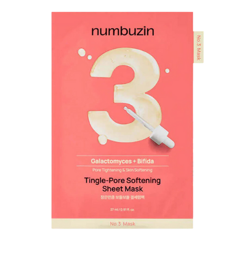 Numbuzin No.3 Tingle-Pore Softening Sheet Mask (1ea)