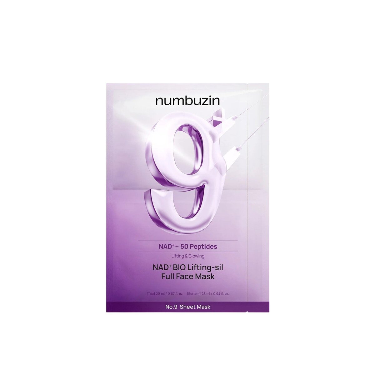 Numbuzin No.9 NAD Bio Lifting Full Cover Facial Mask (1ea)
